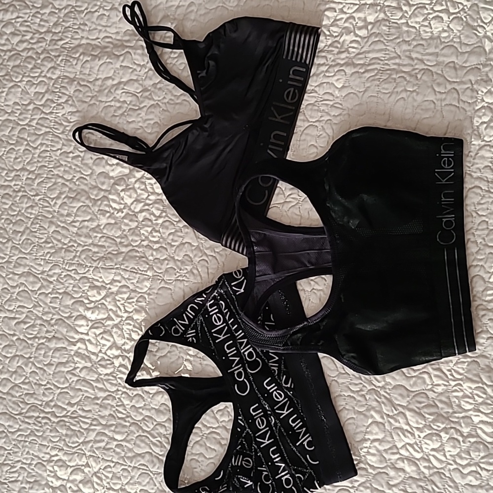 Calvin Klein women' s bras   Lot of 3/  size small black